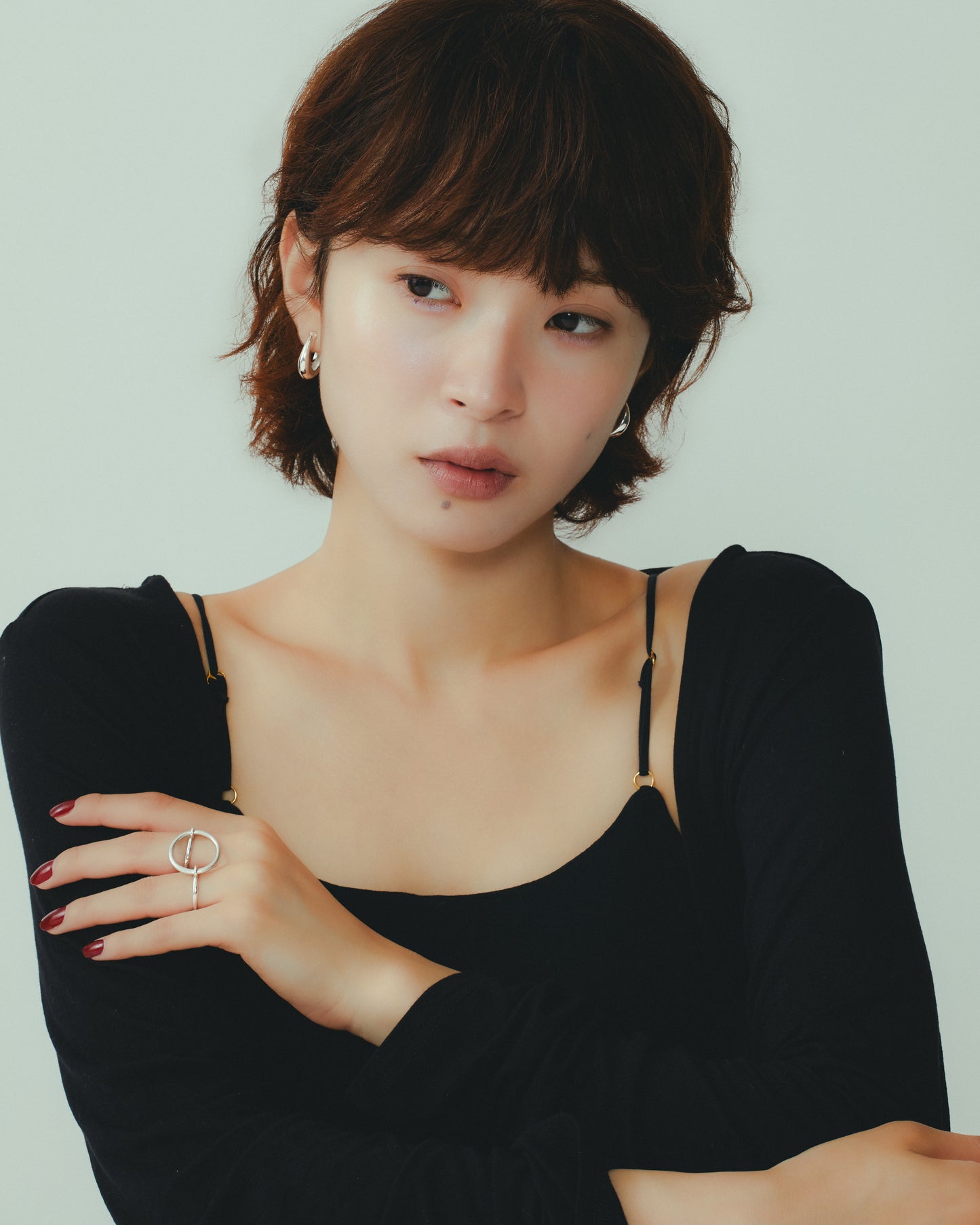 hoop earrings